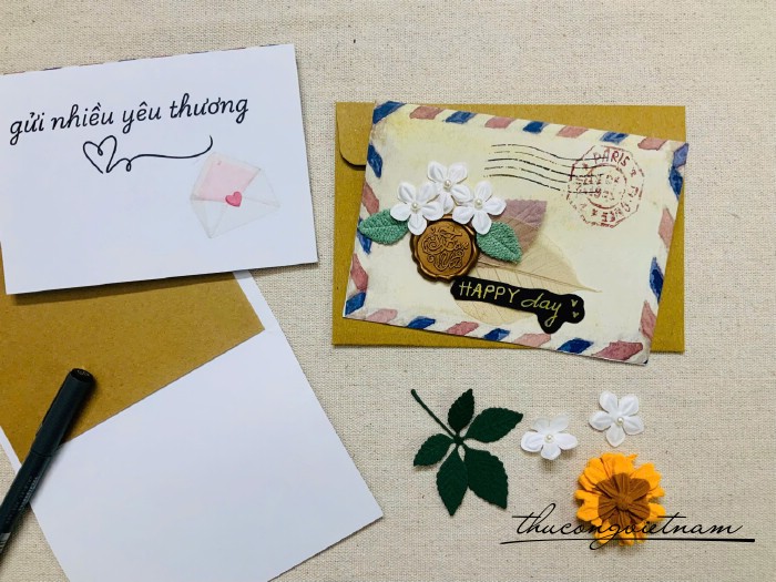 Thiệp Phong thư Happy Day (10x15cm)